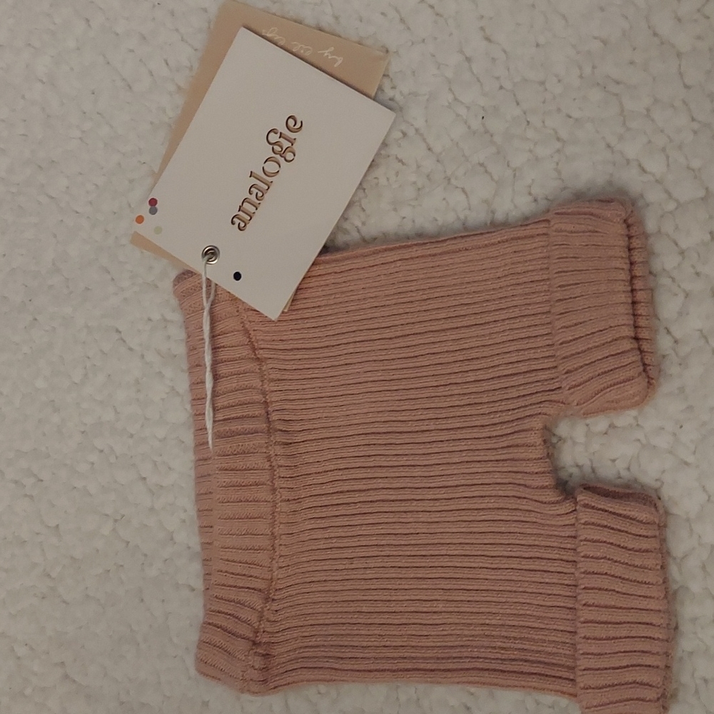 Analogie ribbed pink shorts